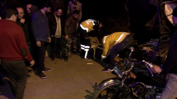 Sepetli motosikletten bahçeye uçtu, hayatını kaybetti