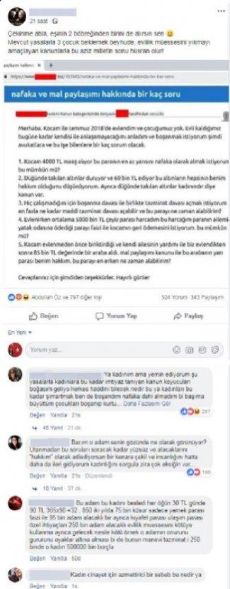 Eşinden boşanmak isteyen kadının tepki çeken nafaka listesi