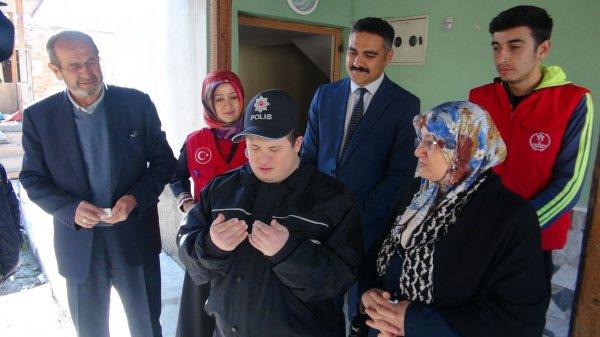 Down Sendromlu Ebubekir'in hayali gerçek oldu