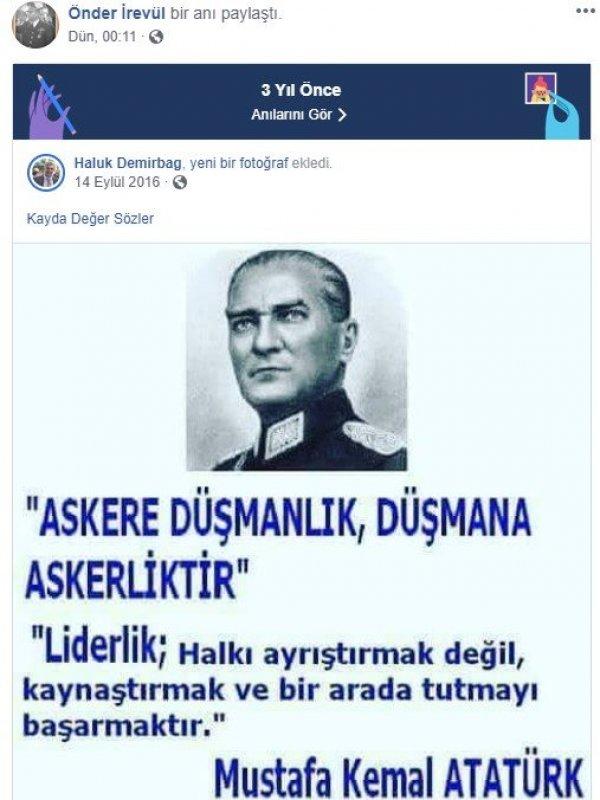 Albaydan hocaya Atatürk tepkisi