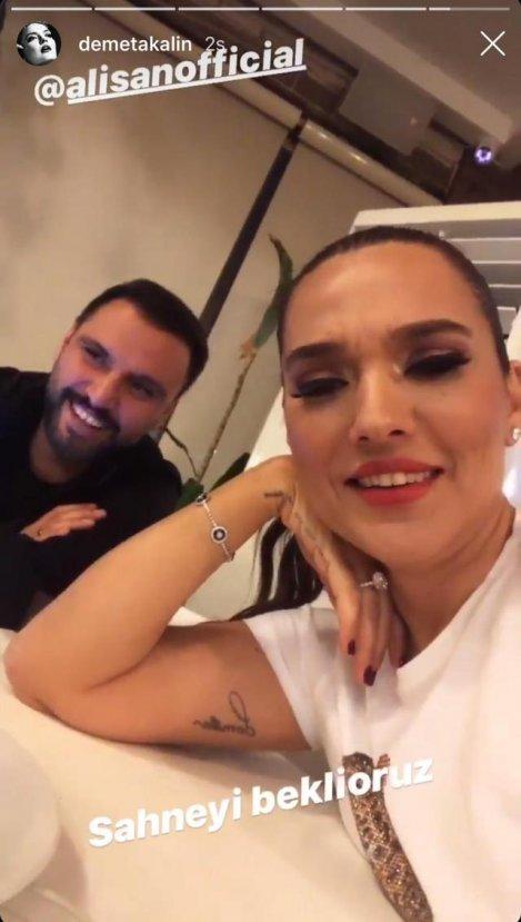 Demet Akalın ile Alişan aynı sahnede