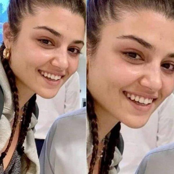 Hande Erçel'in makyajsız hali