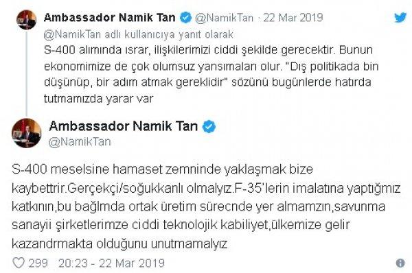 ABD kızmasın diyen büyükelçiye: Maaşın Türk milletinden