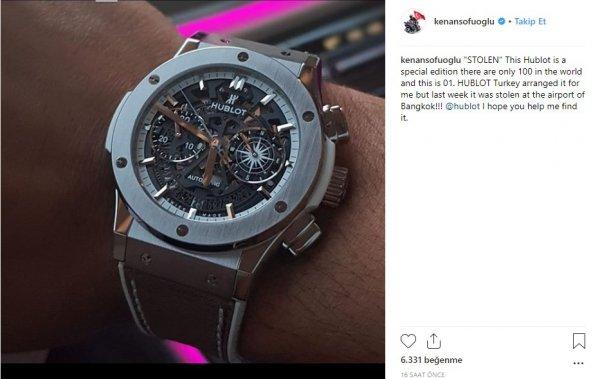 Kenan Sofuoğlu saatini çaldırdı