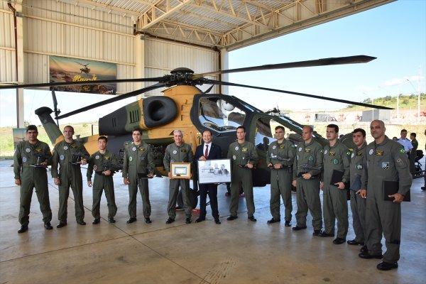 Türk helikopteri Atak, Brezilya'da uçuş yaptı