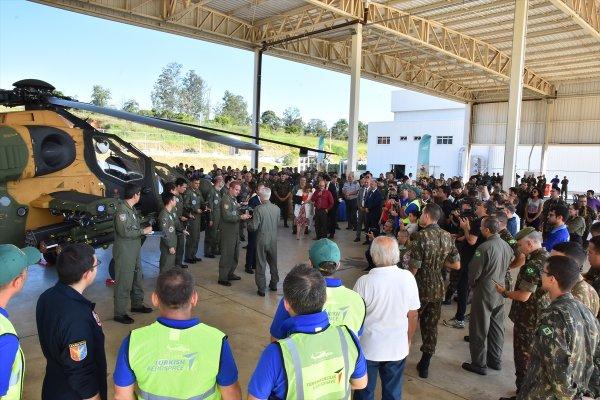 Türk helikopteri Atak, Brezilya'da uçuş yaptı