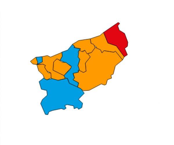 Rize CHP'ye sadece bir ilçe verdi