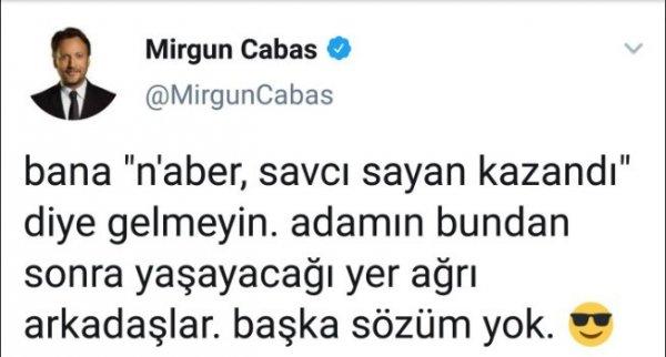 Mirgün Cabas'tan Sayan için Ağrı paylaşımı