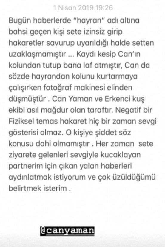 Demet Özdemir'den Can Yaman açıklaması