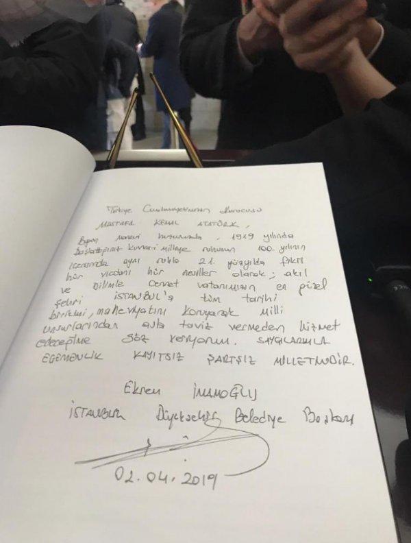 Ekrem İmamoğlu'ndan Anıtkabir'e ziyaret