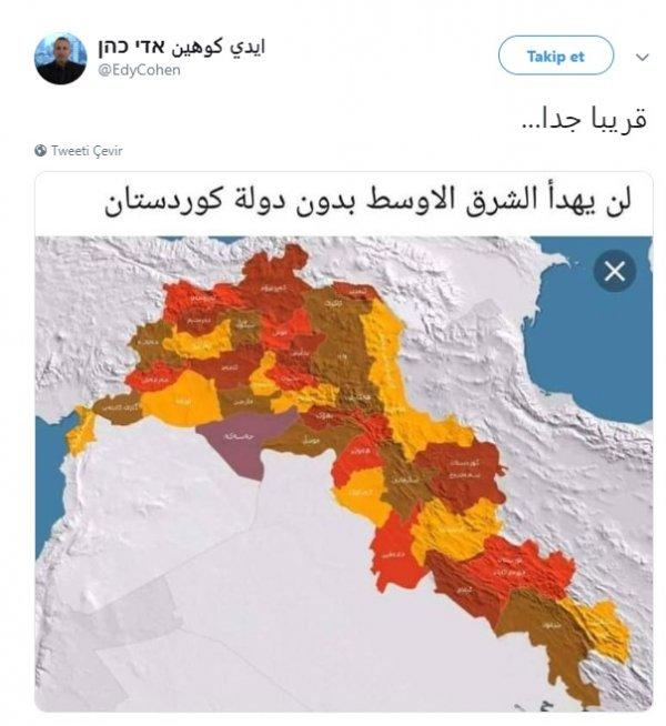 Harita paylaşan İsrailli akademisyene yanıt