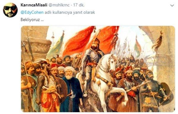 Harita paylaşan İsrailli akademisyene yanıt