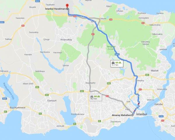 İstanbul Havalimanı'ndan Aksaray'a bin 200 lira aldı