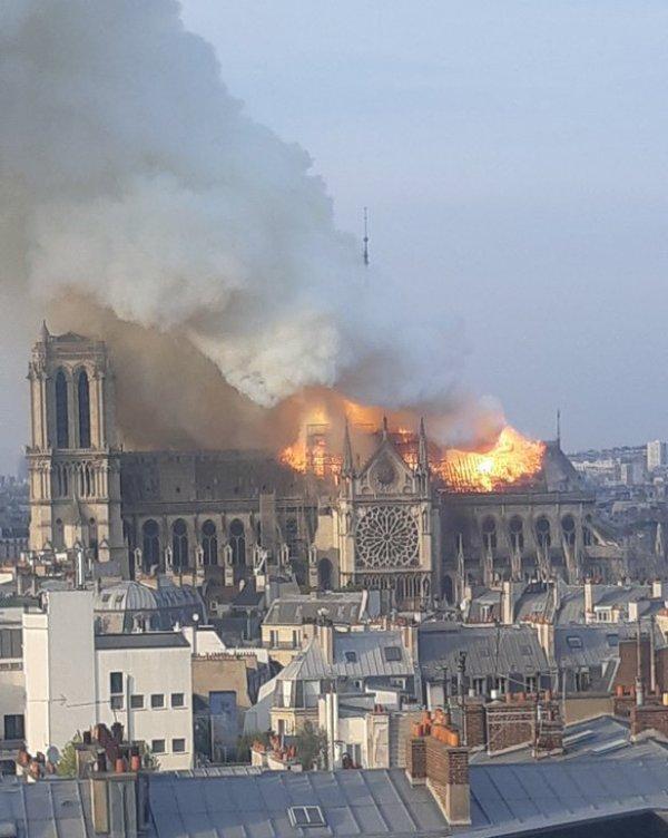 Notre Dame Katedrali'nde yangın