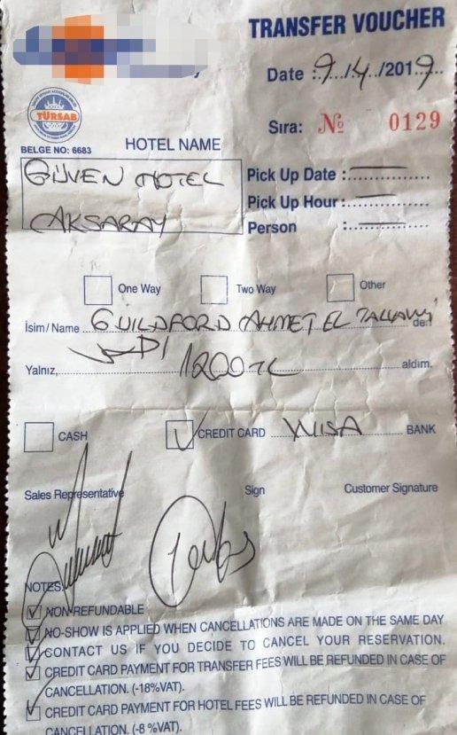 İstanbul Havalimanı'ndan Aksaray'a bin 200 lira aldı