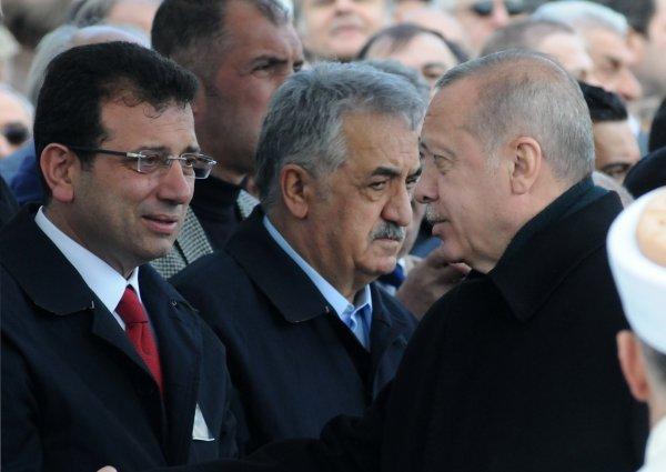 Erdoğan ve İmamoğlu cenaze töreninde karşılaştı