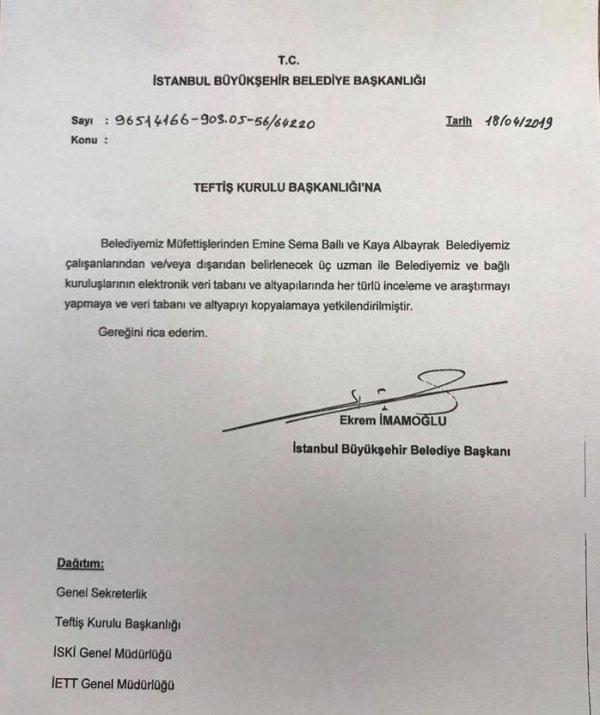 Ekrem İmamoğlu’ndan ilk genelge: Tüm verileri kopyalayın