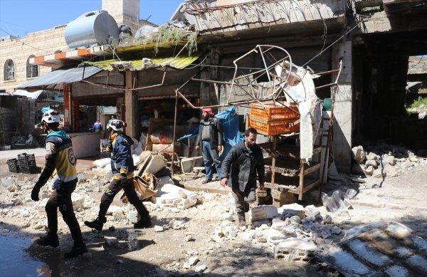 Esad güçleri pazar yerini bombaladı