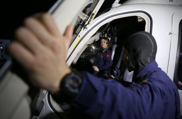 Emniyetin ilk kadın helikopter pilotu