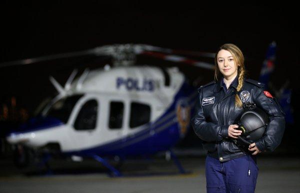 Emniyetin ilk kadın helikopter pilotu