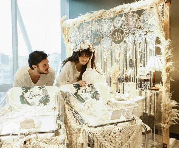 Pelin Akil ikiz bebeklerinin fotoğrafını paylaştı