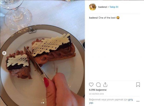 Bade İşçil'den yemekli paylaşıma tepki