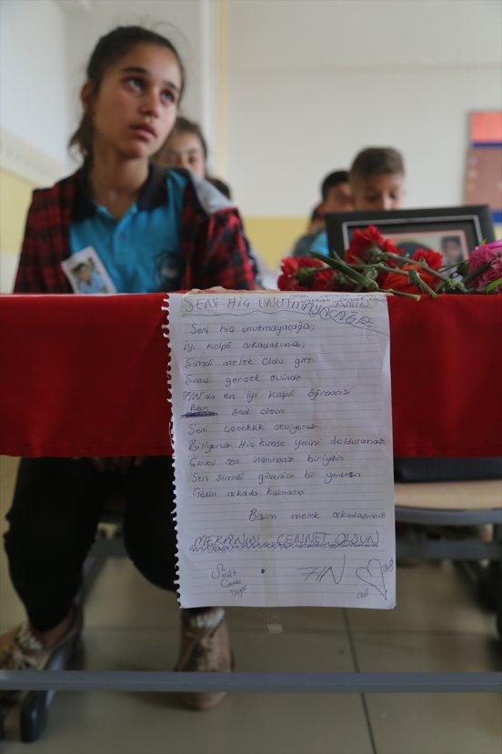 Teröre kurban giden Diyar'ın sınıf arkadaşları üzgün