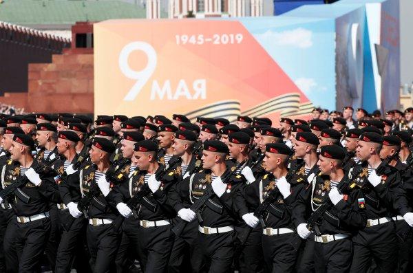 Rusya'da Zafer Bayramı gösterisi