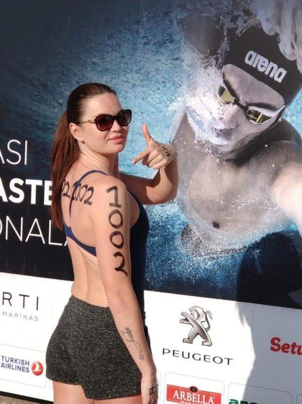 Milli yüzücü yarışı Ukraynalıya kazandırdı