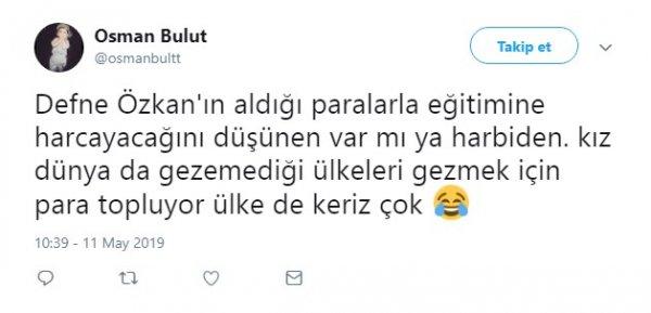 Defne Özkan dolandırıcı çıktı iddiası