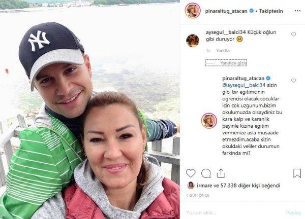 Pınar Altuğ'u sinirlendiren yorum: Oğlun gibi