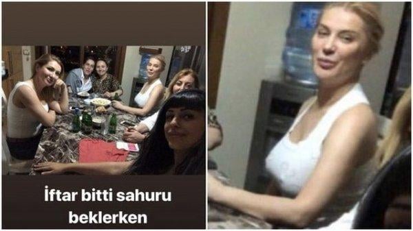 Songül Karlı'nın sütyensiz sahur paylaşımı eleştirildi