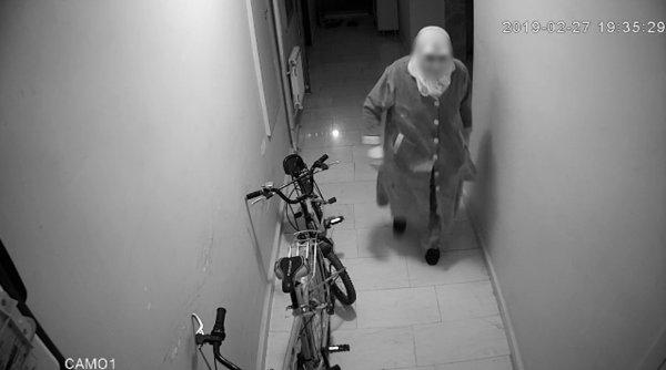 Adıyaman'da komşuya taciz ve saldırı kamerada