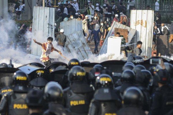 Endonezya'da eylemciler seçim sonucuna itiraz etti