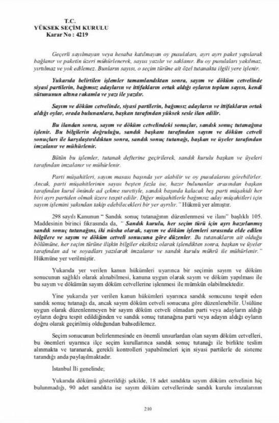 YSK'nın gerekçeli kararından detaylar