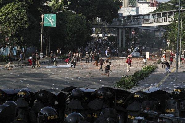 Endonezya'da eylemciler seçim sonucuna itiraz etti