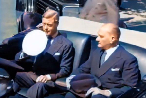 Atatürk'ün yapay zeka ile renklendirilmiş videosu