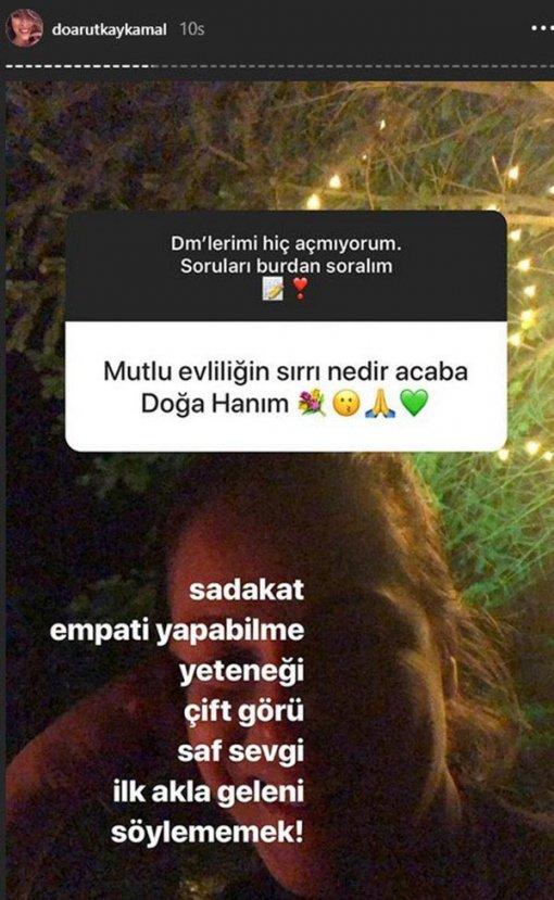 Doğa Rutkay'dan mutlu evliliğin sırrı