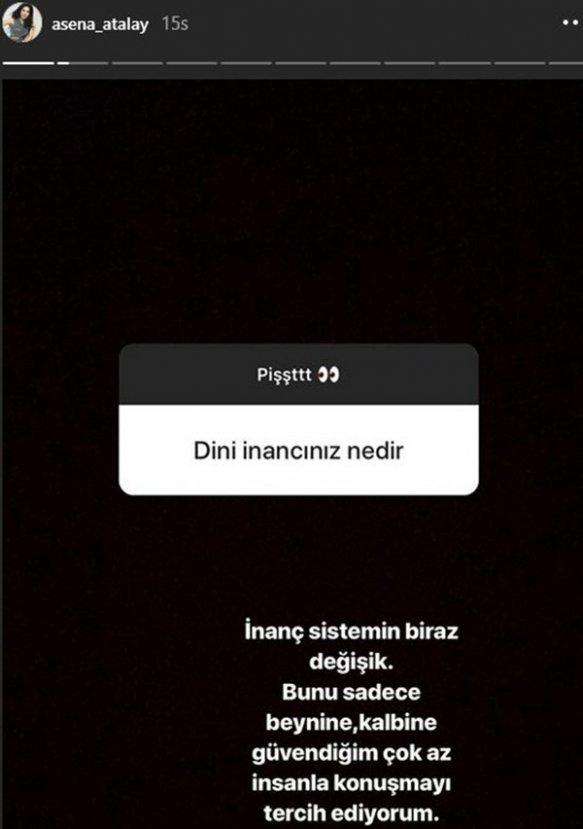 Asena Atalay'ın dini inanç açıklaması