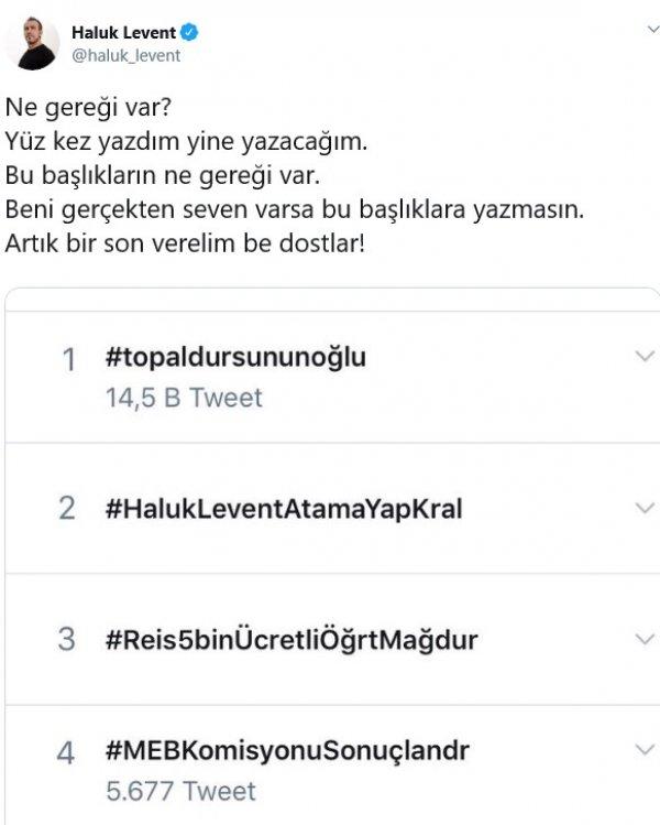 Haluk Levent şimdi de atanamayanların dilinde