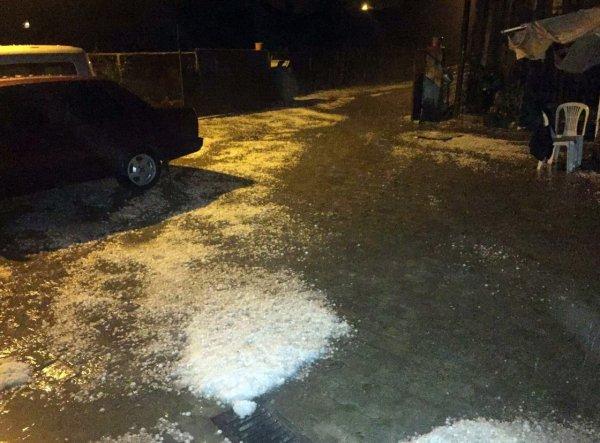 Kastamonu'da dolu felaketi başladı