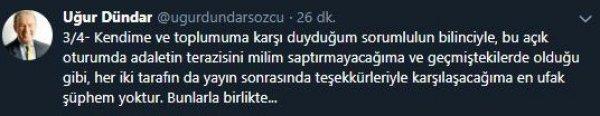 Uğur Dündar adayların moderatörlüğünden vazgeçti