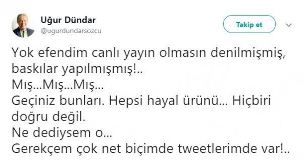 Uğur Dündar'ın moderatörlükten vazgeçme sebebi