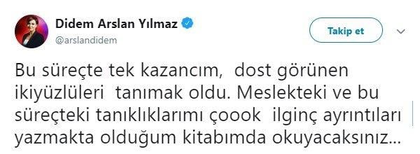 Didem Yılmaz Arslan'dan, Ahmet Hakan'a gönderme