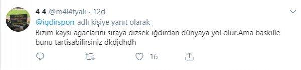 Iğdırspor'un kayısı paylaşımı olay yarattı