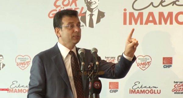 İBB Başkan Adayı İmamoğlu'nun seçim vaatleri