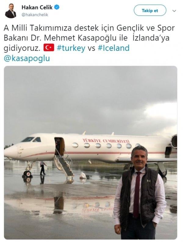 Gazeteci Hakan Çelik milli maç için İzlanda'ya gitti