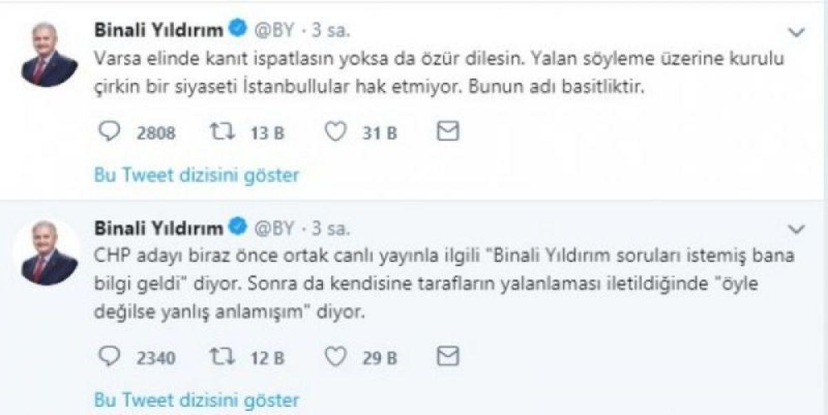 İmamoğlu’nun iddiasına Yıldırım cevap verdi