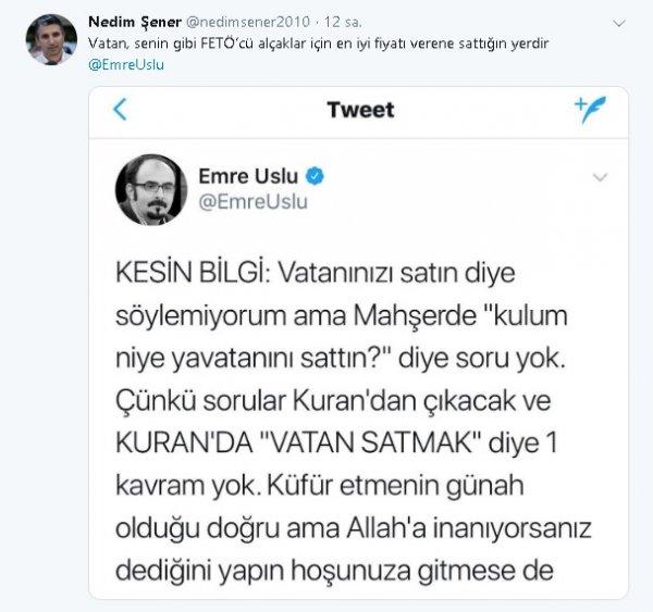 Nedim Şener'den kaçak FETÖ'cülere tokat gibi cevaplar