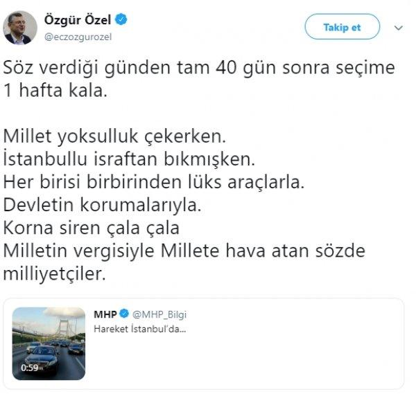 CHP-MHP arasında konvoy tartışması